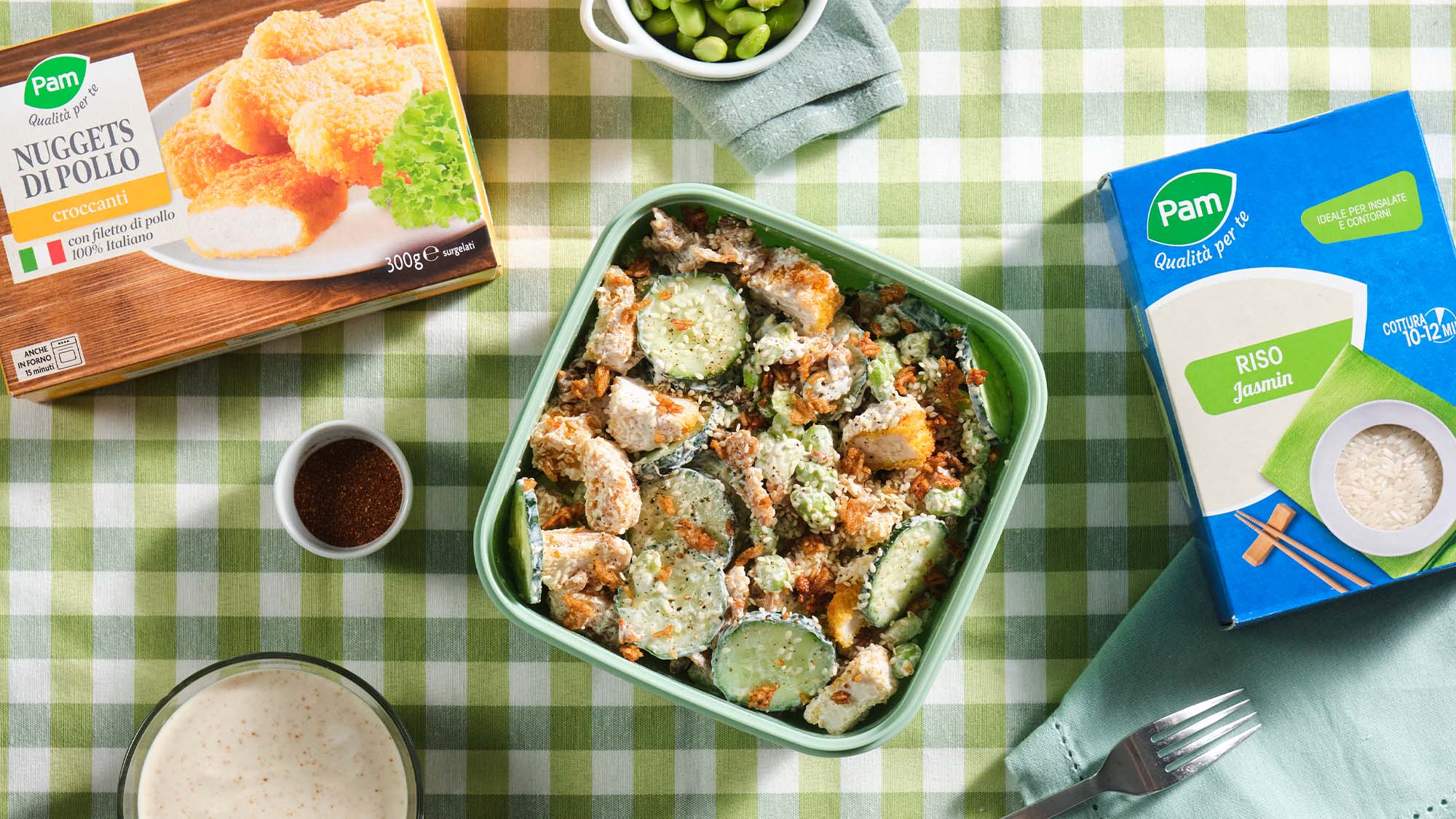 Crispy rice salad