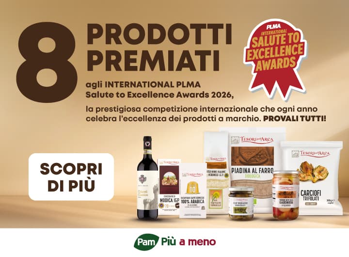 Otto riconoscimenti per Pam Panorama agli International PLMA Salute to Excellence Awards 2026