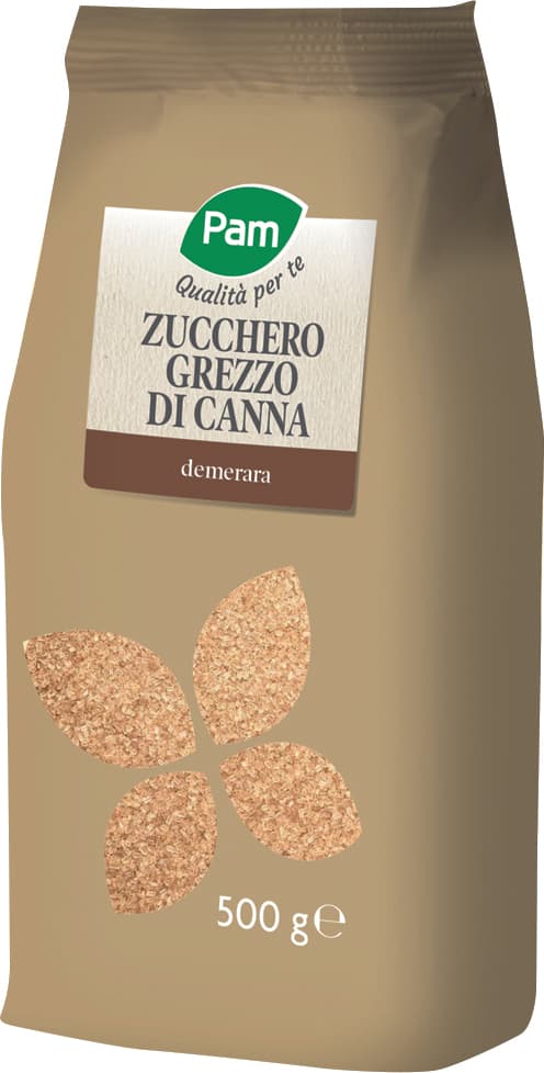 PAM PANORAMA Zucchero Grezzo di Canna demerara 500 g