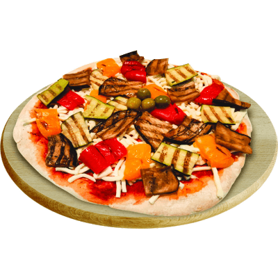 Pizza con verdure grigliate
