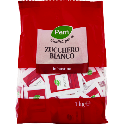 PAM PANORAMA Zucchero Bianco in bustine 1 kg