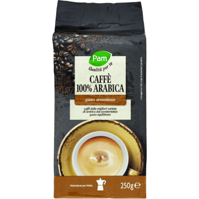 PAM Qualità per te Caffè 100% Arabica gusto armonioso 250 g