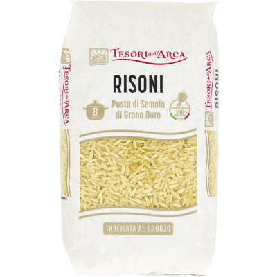 TESORI DELL'ARCA Pasta di Semola di Grano Duro Risoni 500 g