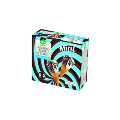 PAM mini coni panna cioccolato x8