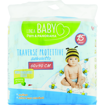 PAM PANORAMA Linea Baby Traverse Protettive salvaletto 60x90 cm 15 pz