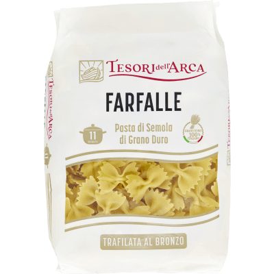 TESORI DELL'ARCA Pasta di Semola di Grano Duro Farfalle 500 g