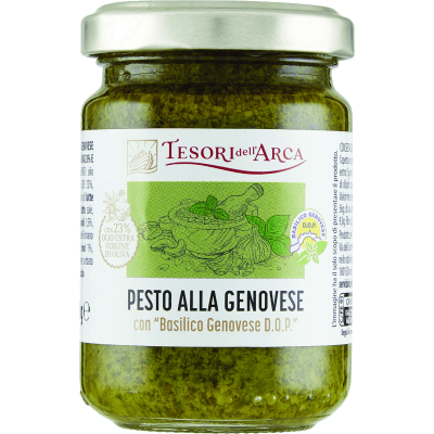 TESORI DELL'ARCA Pesto alla Genovese con "Basilico Genovese D.O.P." 130 g