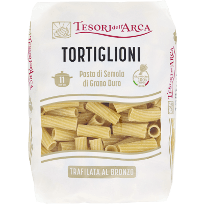 TESORI DELL'ARCA Pasta di Semola di Grano Duro Tortiglioni 500 g