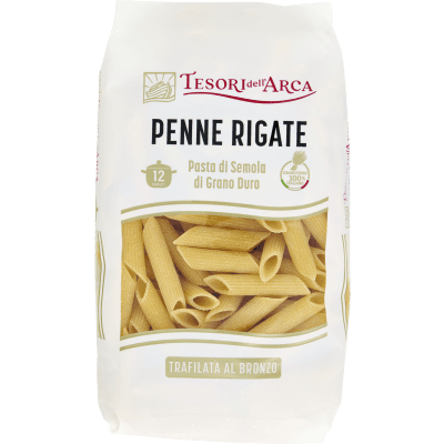 TESORI DELL'ARCA Pasta di Semola di Grano Duro Penne Rigate 500 g