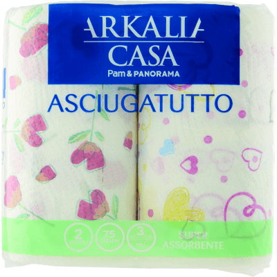 PAM Qualità per te Asciugatutto 3 veli 2 Rotoli