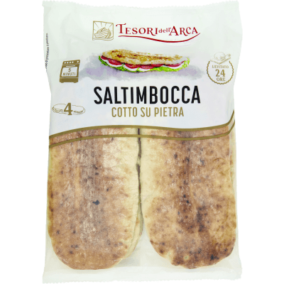 TESORI DELL'ARCA Saltimbocca Cotto su Pietra 4 x 125 g