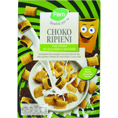 PAM Qualità per te Choko Ripieni con crema al cioccolato e nocciole 375 g