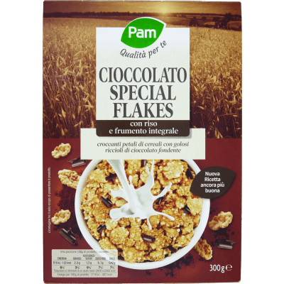 PAM Qualità per te Cioccolato Special Flakes con riso e frumento integrale 300 g