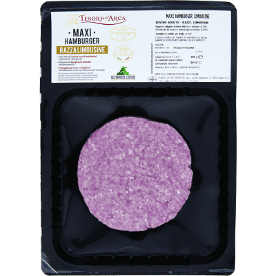 TESORI DELL'ARCA Maxi Hamburger Razza Limousine 200 g