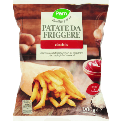 PAM Qualità per te Patate da Friggere classiche Surgelate 1000 g