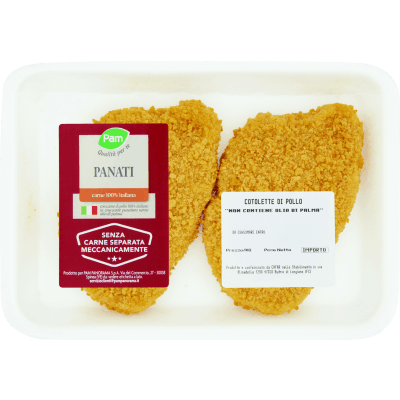PAM Qualità per te Panati Cotolette di Pollo 0,220 kg
