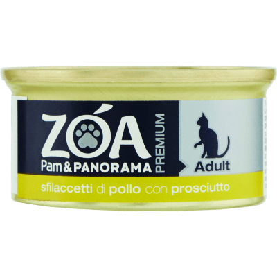 ZOA PREMIUM Adult sfilaccetti di pollo con prosciutto 70 g