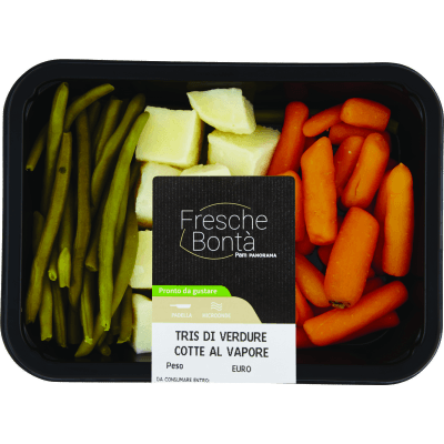 FRESCHE BONTA' Tris di Verdure Cotte al Vapore 250 g