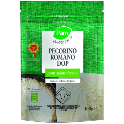 PAM Qualità per te grattugiato Pecorino Romano DOP 100 g
