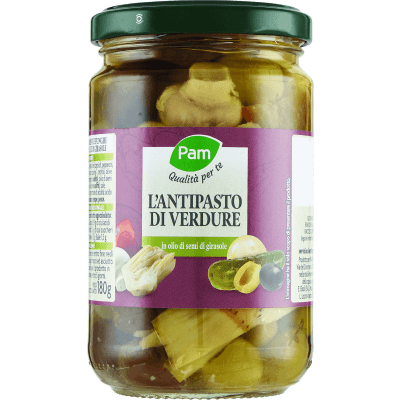 PAM Qualità per te l'Antipasto di Verdure in olio di semi di girasole 280 g