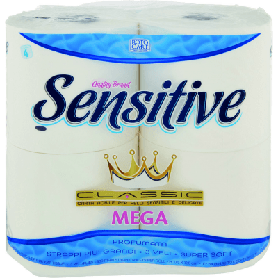 PAM PANORAMA Carta Igienica profumata 3 veli 4 rotoloni