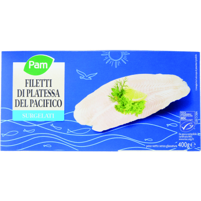 PAM Filetti di Platessa del Pacifico Surgelati 250 g