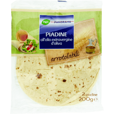 PAM PANORAMA Piadine all'olio extravergine d'oliva 2 piadine 200 g