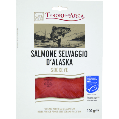 TESORI DELL'ARCA Salmone Selvaggio d'Alaska Sockeye 100 g