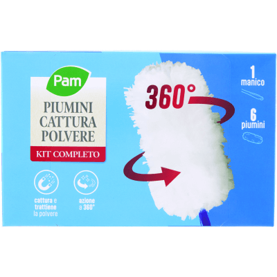 PAM Piumini Cattura Polvere Kit Completo 360°