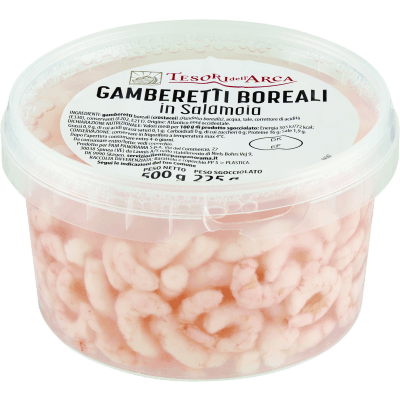 TESORI DELL'ARCA Gamberetti Boreali in Salamoia 500 g