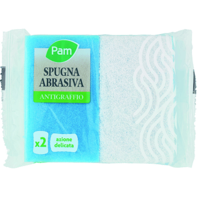 PAM Spugna Abrasiva Antigraffio 2 pz