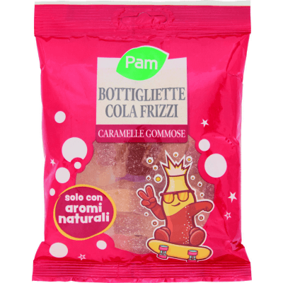 PAM Bottigliette Cola Frizzi Caramelle Gommose 175 g