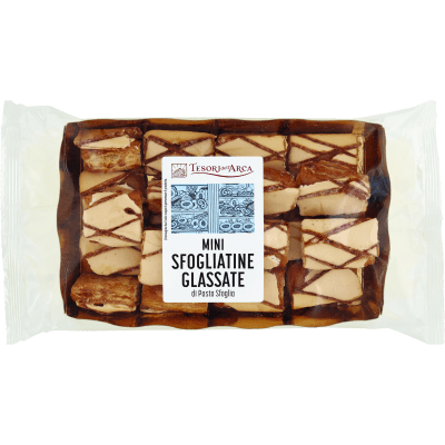 TESORI DELL'ARCA Mini Sfogliatine Glassate di Pasta Sfoglia 150 g