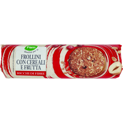 PAM Qualità per te Frollini con Cereali e Frutta 250 g
