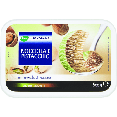PAM PANORAMA Gelato alla Nocciola e Pistacchio 500 g