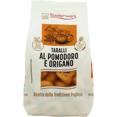TESORI DELL'ARCA Taralli al Pomodoro e Origano 250 g