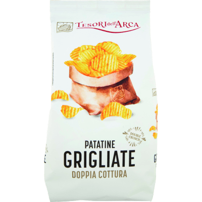 TESORI DELL'ARCA Patatine Grigliate Doppia Cottura 130 g