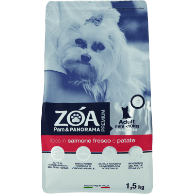 ZOA PREMIUM Adult mini <10kg esigenti ricco in salmone fresco e patate 1,5 kg