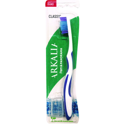 Spazzolino classic setole dure con copritestina ARKALIA 1 pezzo
