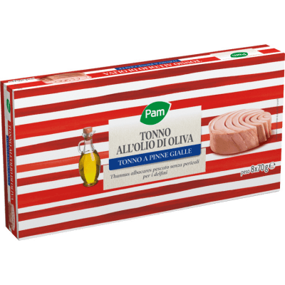 Tonno in olio d'oliva g70x8