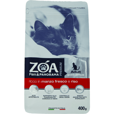 ZOA PREMIUM Adult gusti difficili ricco in manzo fresco e riso 400 g