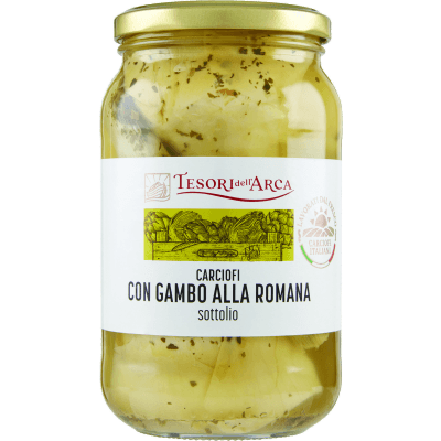 TESORI DELL'ARCA Carciofi con Gambo alla Romana Sottolio 510 g