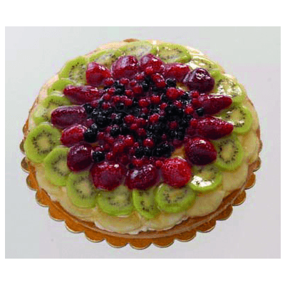 Torta con frutta fresca autoproduzione