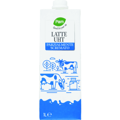PAM Qualità per te Latte UHT Parzialmente Scremato 1 L