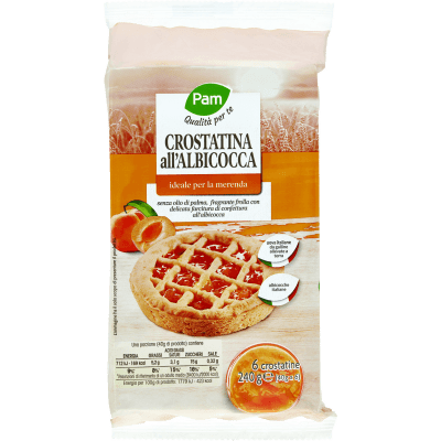 PAM PANORAMA Crostatina all'albicocca 240g (40g x 6)