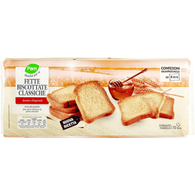PAM Qualità per te Fette Biscottate Classiche 18 x 36 g