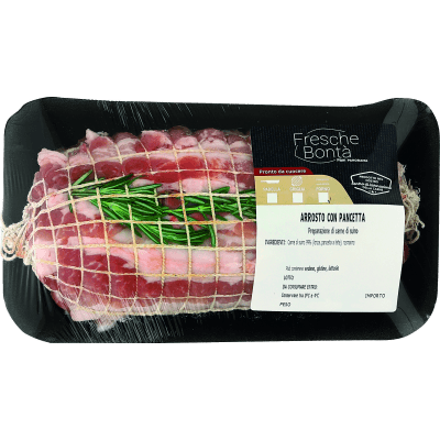 Arrosto di suino con pancetta