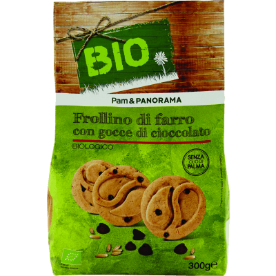 BIO Frollino di farro con gocce di cioccolato Biologico 300 g