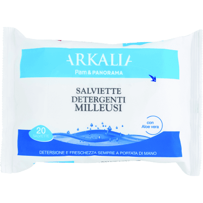 ARKALIA Salviette Detergenti Milleusi con Aloe vera 20 pz