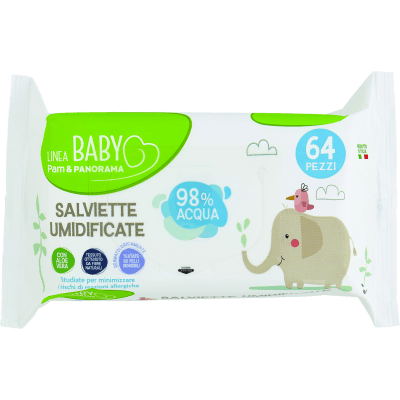 PAM PANORAMA Linea Baby Salviette Umidificate 64 pz